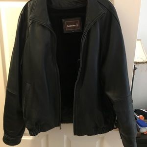 Vintage Black Leather Men’s Jacket